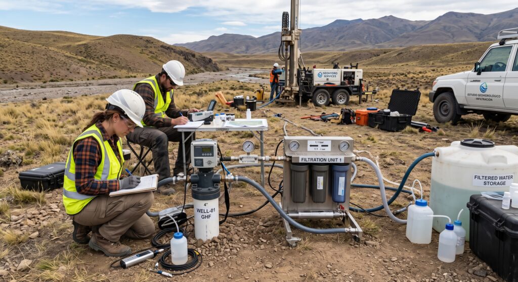 Estudio Geohidrológico para Filtración