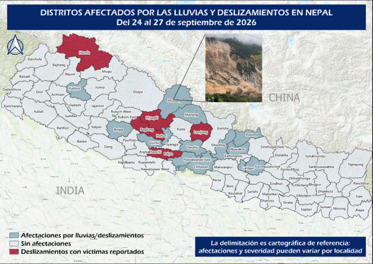 Deslizamientos o derrumbes de tierra
